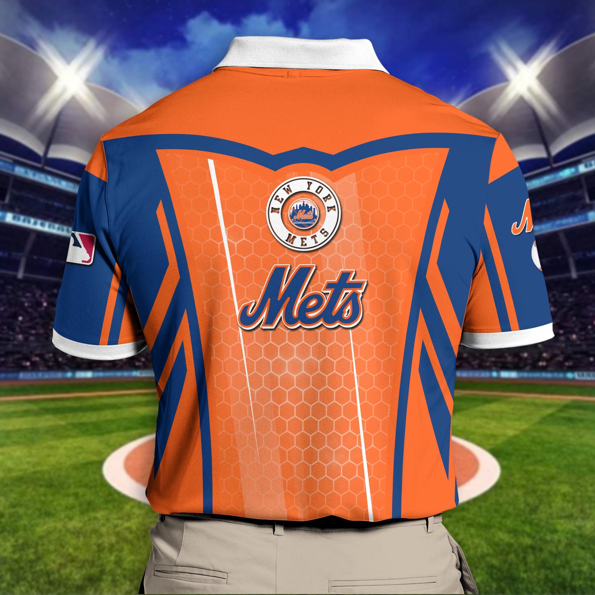 New York Mets Polo Shirt Personalized Your Name, Sport Polo Shirt ...